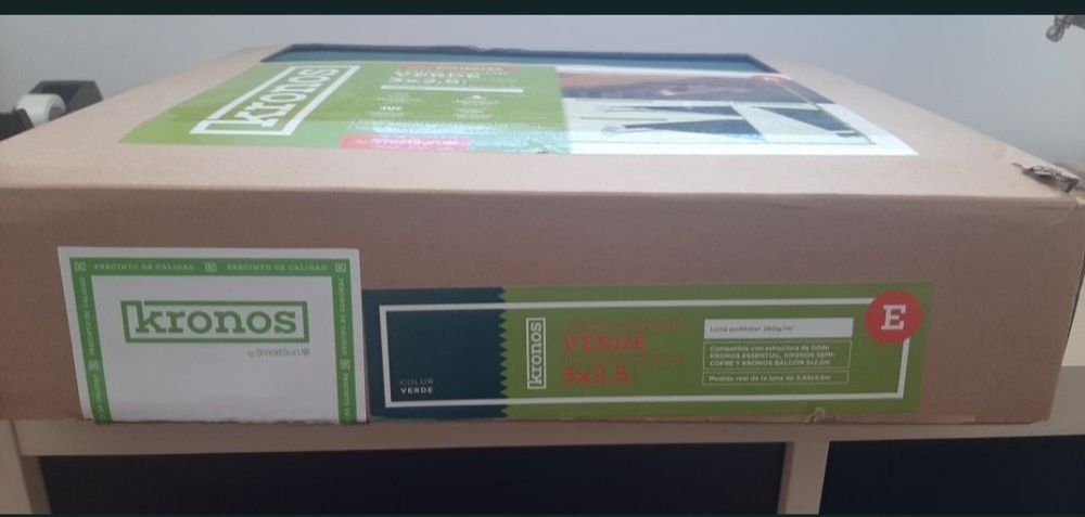 Lona para toldo de verde