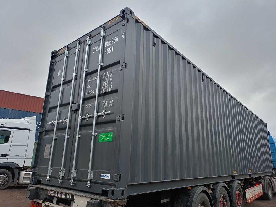 Kontener morski 40HC ONE-WAY 2026 RAL 7016 antracyt High Cube