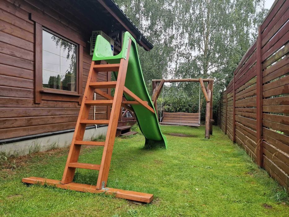 Całoroczny domek na Kaszubach z sauną i balią, nad jeziorem przy lesie