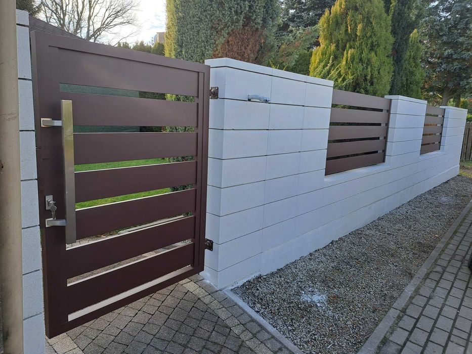 Ogrodzenie metalowe panelowe. Ogrodzenia nowoczesne + montaż