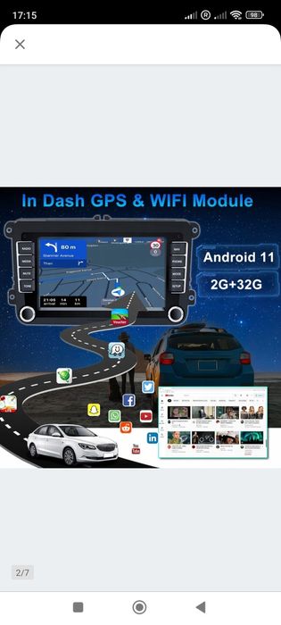 Radio Nawigacja Android camecho sh1am33cam VW Golf
