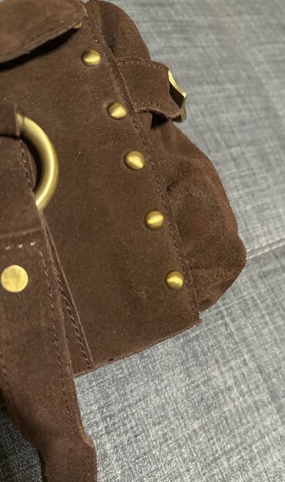 замшева сумка Versace