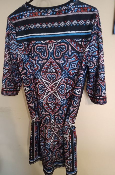 Oryginalna sukienka Boho we wzory