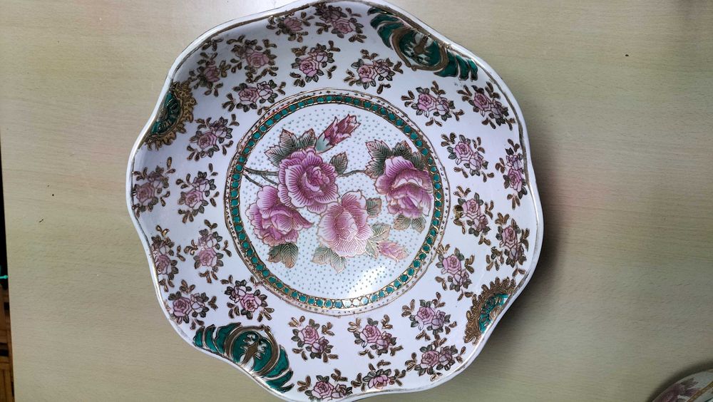 Conjunto de 5 peças de loiça chinesa numerada