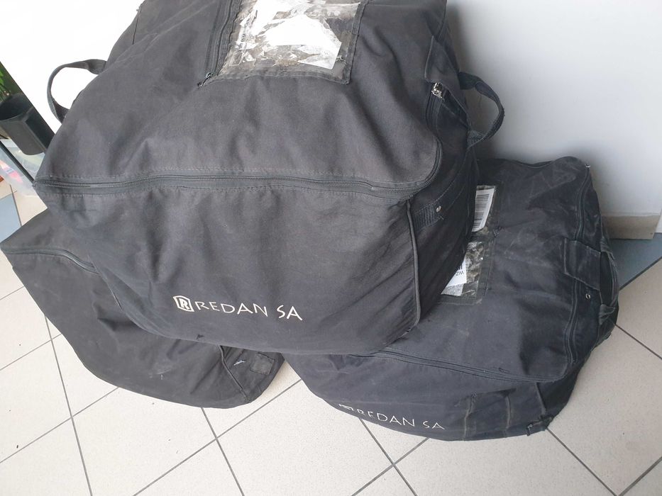 Duża  wytrzymała Torba z zamkiem i uszami  z mocnego materiału