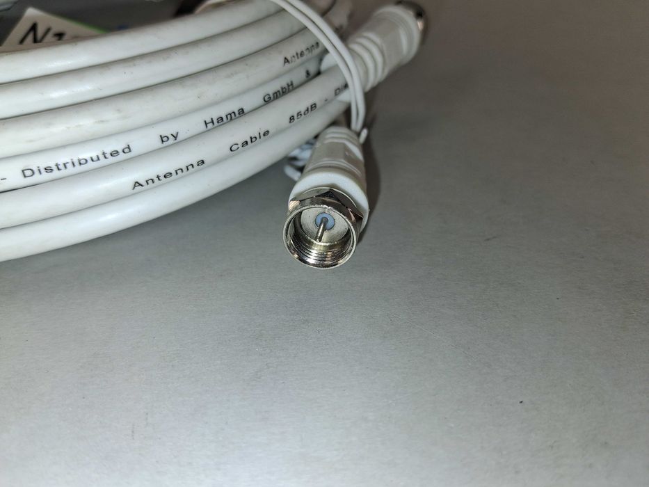 N125 Kabel Antenowy SAT Hama 10 M F-Plug 85 DB Classic Line