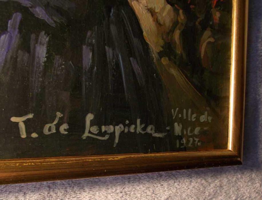 Tamara Łempicka- Atoportret - nicea- obraz olejny