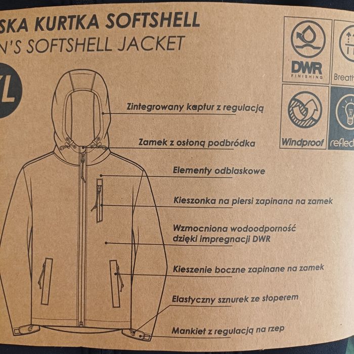 Kurtka softshell  Campus, kurtka męska wiosenna