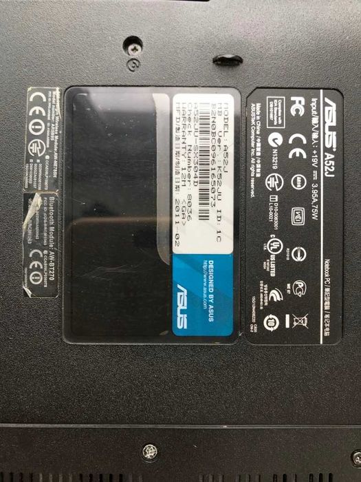 Ноутбук Asus A52J на запчасти Intel core i3 15"6