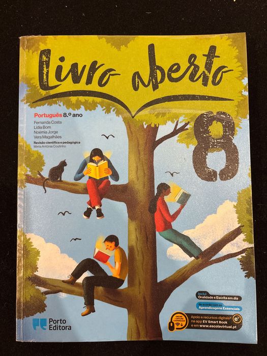 Manual - Livro aberto - Português - 8.º Ano（Novo）