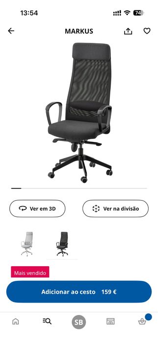 Cadeira de escritório Markus Ikea