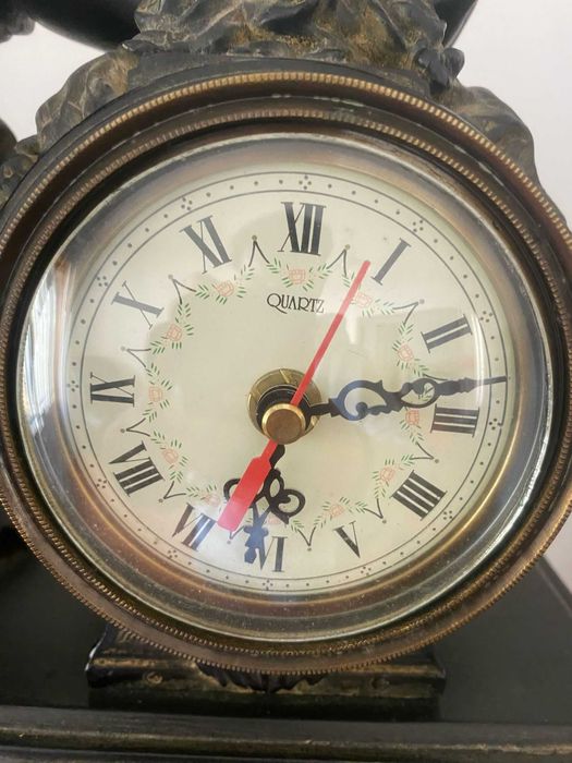 Relógio de Lareira com Guarnição. Envio até 24h.