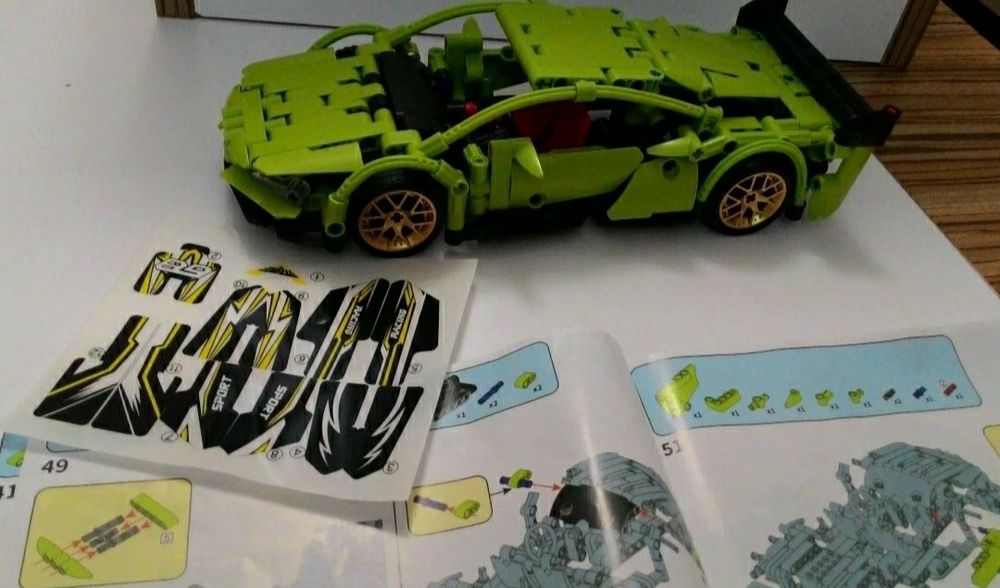 Klocki model jak lego technic Lamborghini auto, na prezent NOWY