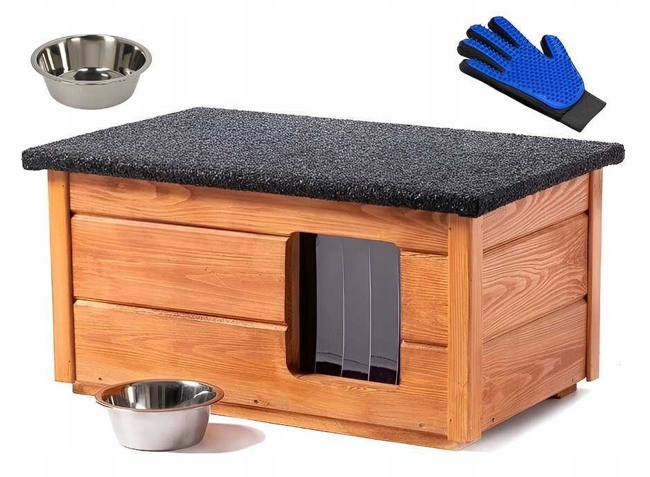 Buda dla psa kota ocieplana drewniana nowa solidna KAŻDY WYMIAR EBOOK