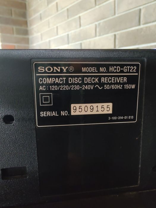 Музыкальный центр SONY HCD-GT22