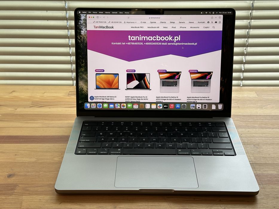 Apple MacBook Pro 14 A2442 M1 max 64gb 1tb ssd wideo foro fv23 A+