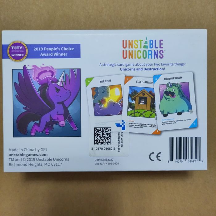 Unstable Unicorns - Jogo de tabuleiro