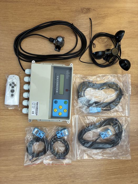 Солнечный трекер XMYC-3 двух осевой с датчиком ветра, пультом и концевыми выключателями.