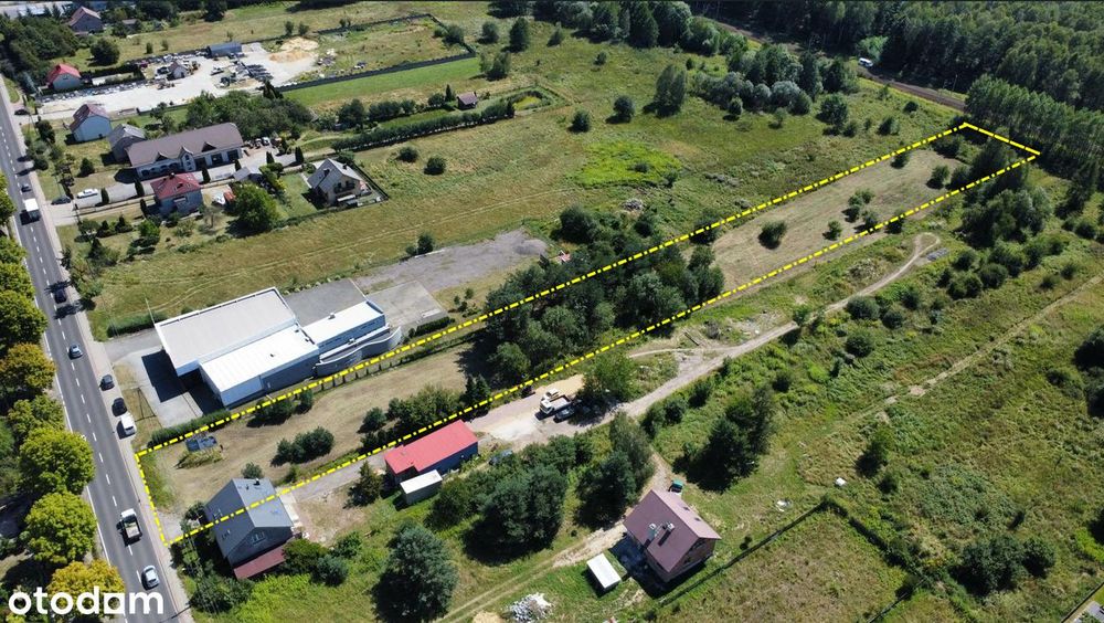 Działka inwestycyjna 5 488 m² – Młoszowa przy DK79