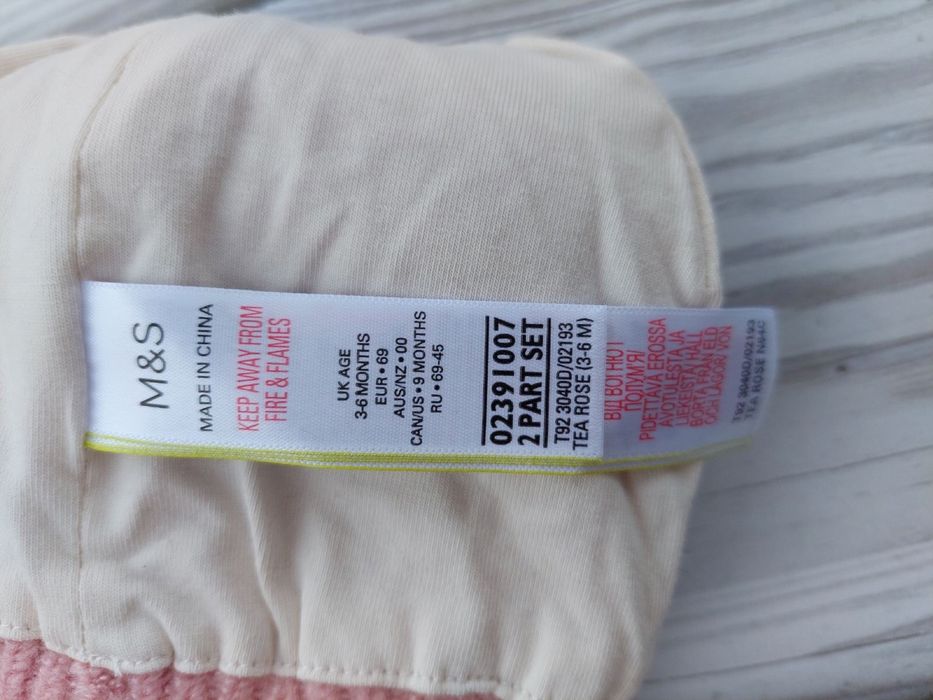 Комплект шапка та рукавички  3/6 міс