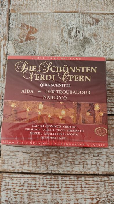Die Schonsten Verdi Opern. Opera Verdiego. 3 cd. Nowe