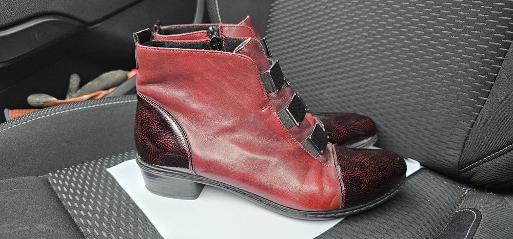 Rieker damskie botki na zamek rozmiar 39 wkładka 25cm używane