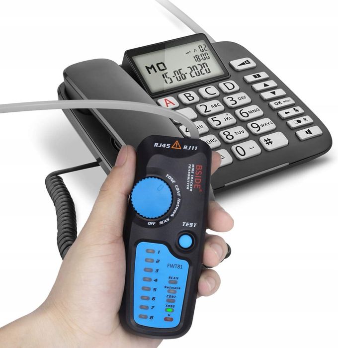 BSIDE FWT81 Tester kabli sieciowych RJ11 RJ45