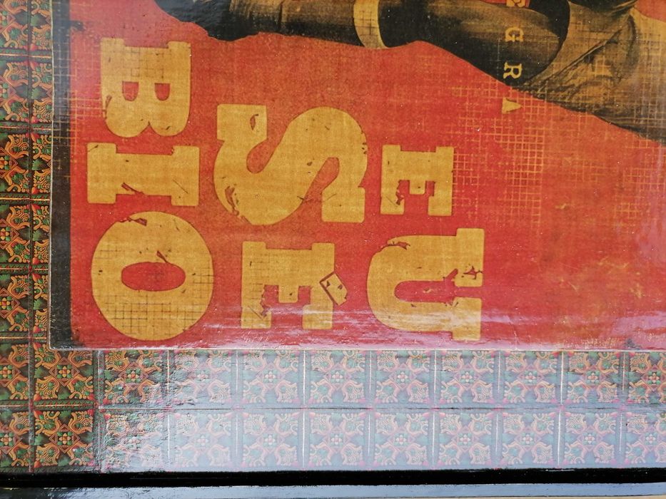 F. P. F. Quadro EUSÉBIO Seleção Portugal 1966 (Dimensões 47x40cm)