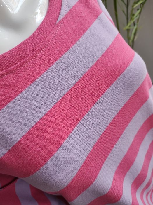 Bluza a'la ponczo w różowe paski - lila One size Azara