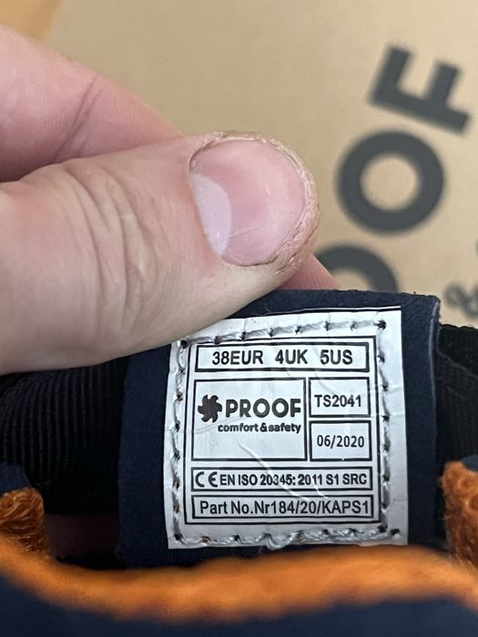 Sandały Robocze PROOF KAPS1 S1 SRC 38