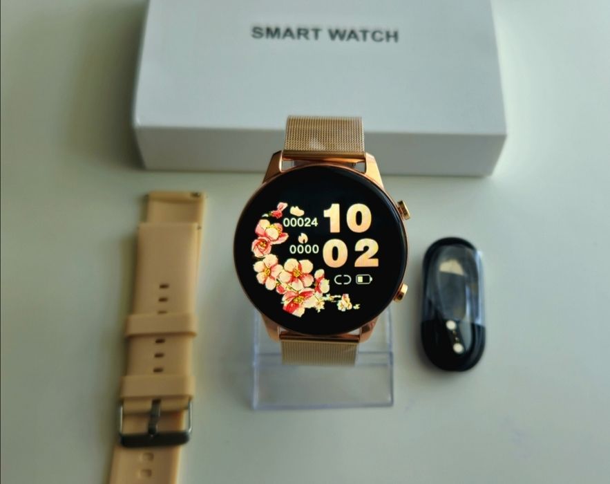 Styl, Funkcjonalność i Elegancja - Smartwatch Damski Zegarek Złoty