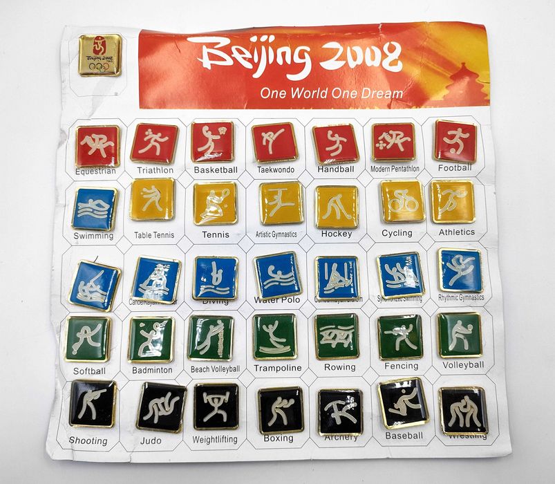 Значки оригінальні олімпіада Пекін Китай 2008