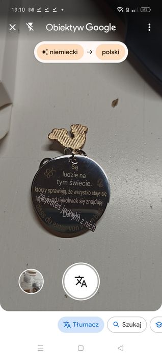 Breloczki podziękowania 6szt brelok prezent zawieszka N479