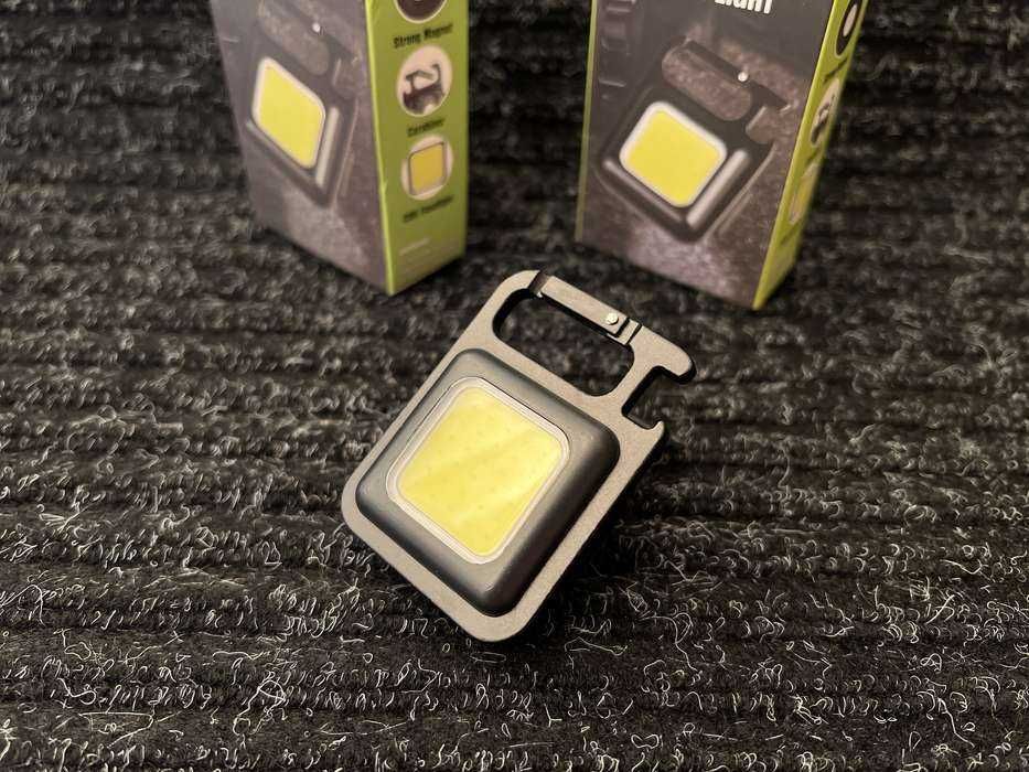 LED ліхтарик з карабіном, акумуляторний, type-c