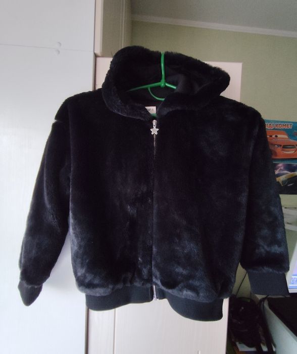 Хутряна куртка (бомпер) для дівчинки F&F p.122. Меховой бомпер