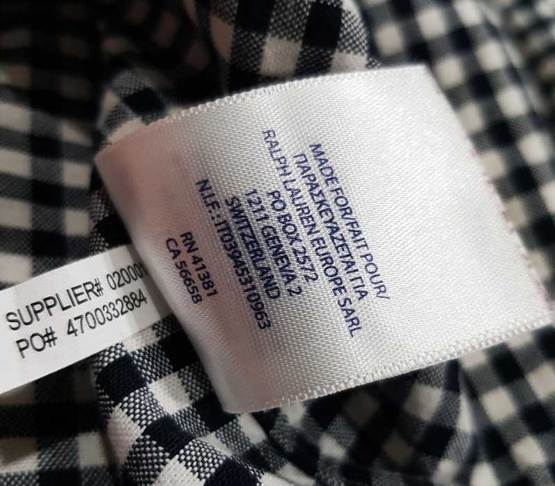 Ralph Lauren * slim fit * stretch oxford * koszula * kratka * męska  M