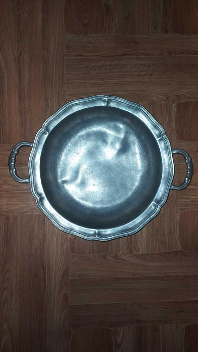 Оловянная миска антикварная 19 век