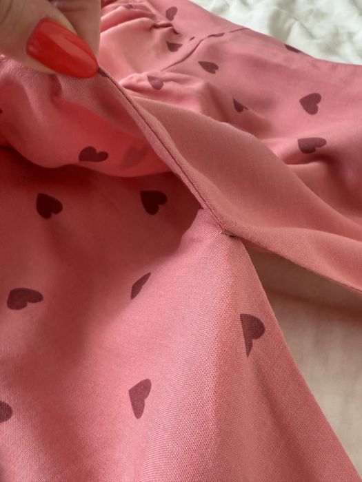 Sukienka Laurella w serduszka wiskoza 100% XS