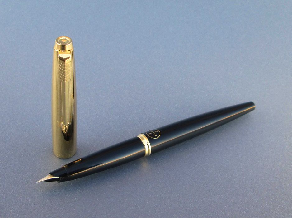 1960's Caneta PARKER 45 Classic DeLuxe c/ Aparo em OURO, prom. BAYER