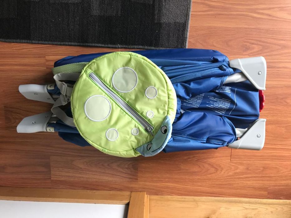 Cama e colchão com saco para guardar