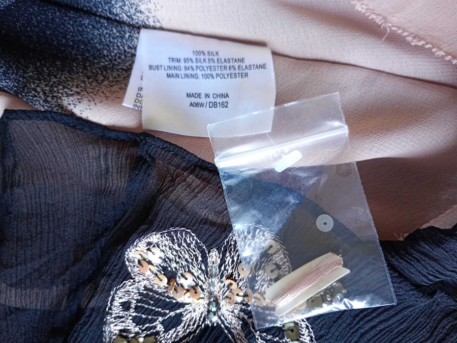 jedwabna sukienka rozmiar 36