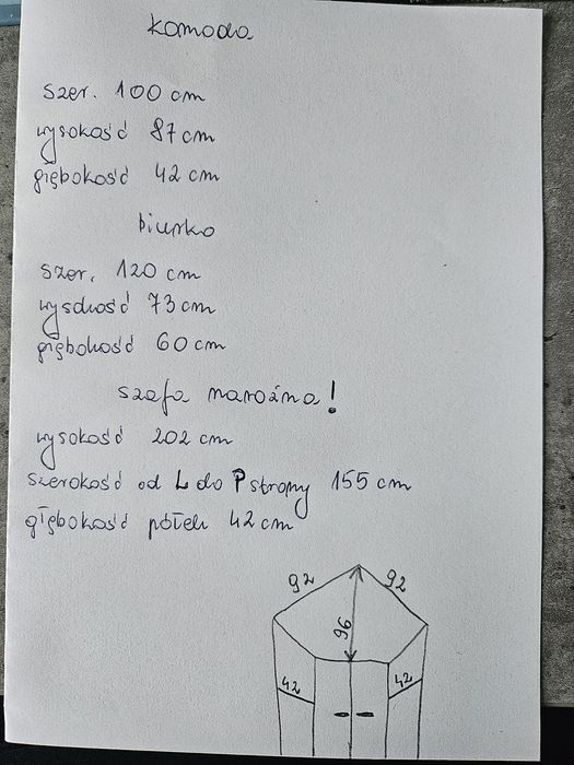Meble 3 częściowe