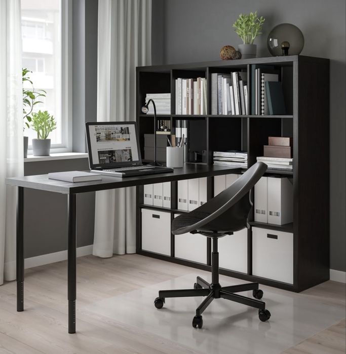 2 Pés para mesa metalicos regulaveis 60-90cm de altura Ikea