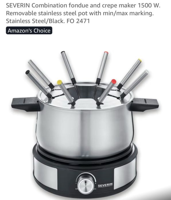 Fondue e crepes 1500w