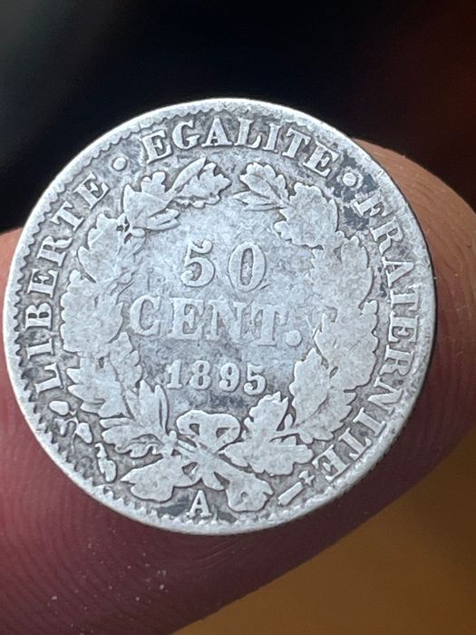 Moeda em prata 1897 França