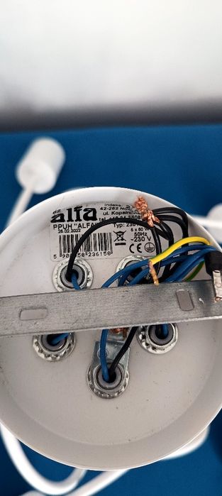 Lampa sufitowa  loft biała