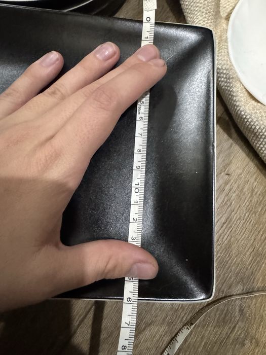 Zestaw Czarnych talerzy czarne talerze