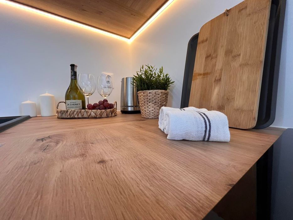 Lawendowe domki nad jeziorem Roś, Mazury, Pilchy, Balia z hydromasażem