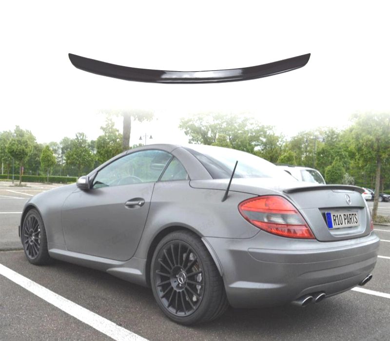 AILERON SPOILER MERCEDES SLK R171 04-11 LOOK AMG PRETO BRILHANTE
