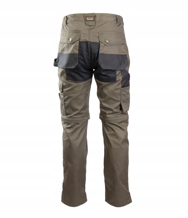 Spodnie Robocze Długie Brixton Practical Khaki R. 60 Odpinane Krótkie